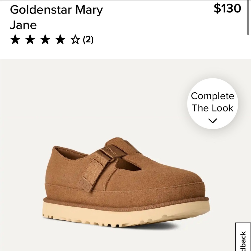 UGG Goldenstar Clog Tan Slippers for Women (Never Worn)